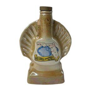 Jim Beam Florida Seashell Headquarters of  world 1968 Empty Decanter Barware u
